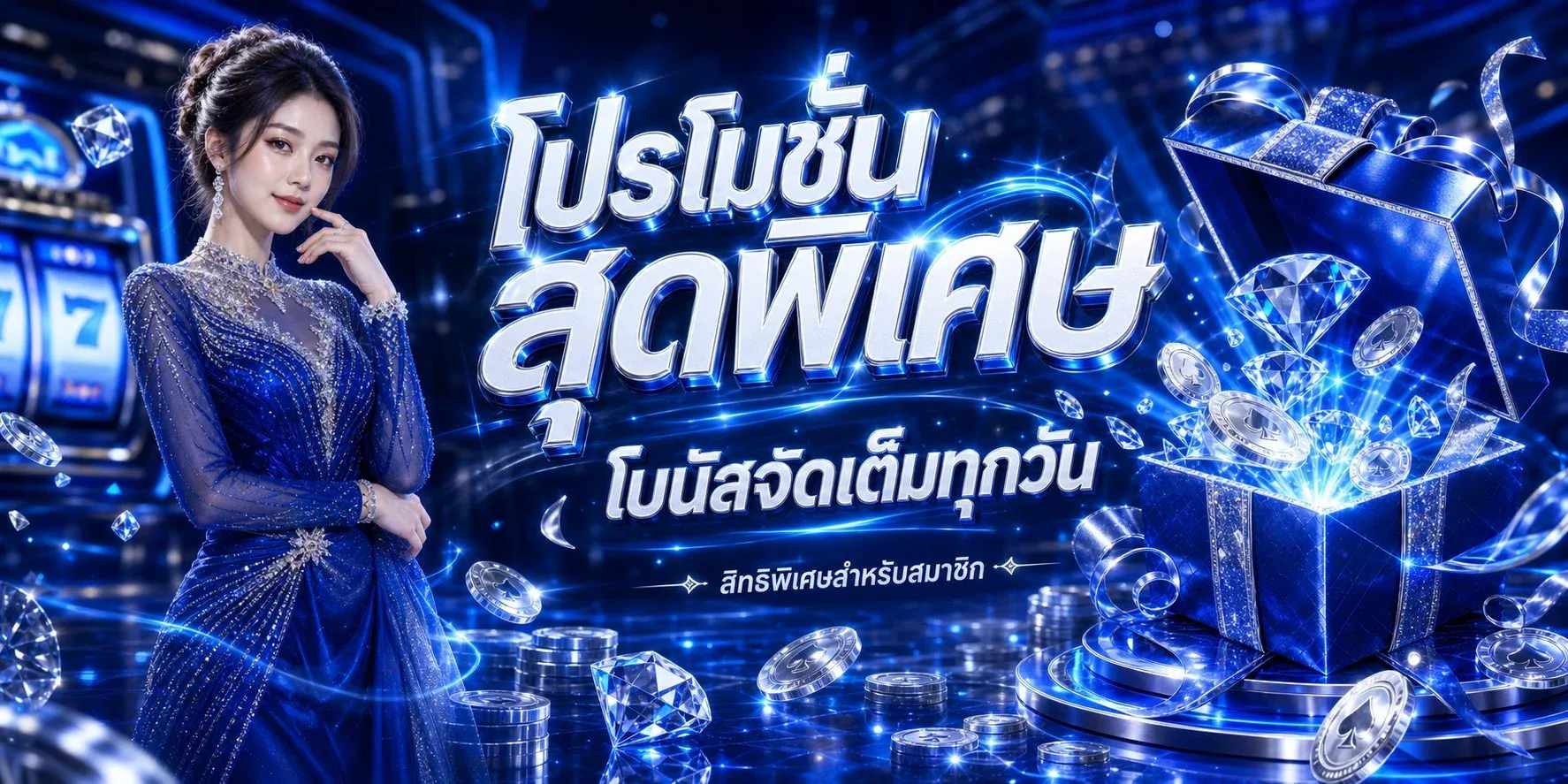 คาสิโนสด BLUE4YOU ถ่ายทอดสดดีลเลอร์จริง
